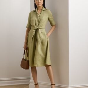 Ralph Lauren Dark Olive Long Sleeve Dress